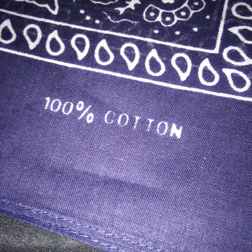 20 Navy Blue Paisley Bandanas - Picture 3 of 3
